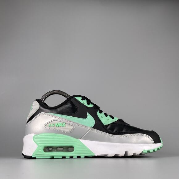 Size 6y Women’s 7.5 Nike Air Max 90 LTR Shoes Green Glow Running Sneakers Casual - Picture 5 of 9